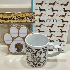 Dachshund Mug and Stationery Set